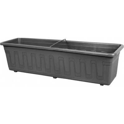 Nohel Garden Truhlík GARDEN plastový s dezénem Antracit 80 cm