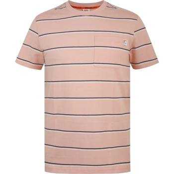 SoulCal Тениска SoulCal Men's Soul Stripe Regular Fit T-Shirt - Peach