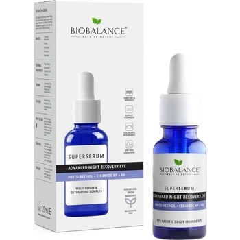 BIOBALANCE Супер околоочен серум Advanced Night Recovery, 20 ml