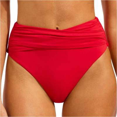 Seafolly Дамско бикини долнище Seafolly Women's Collective High Waist Wrap Front Pant Bikini bottom - Sapphire - размер 40 (EU) (150-2110-0915)