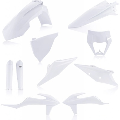 Acerbis plastový full kit KTM EXC/EXCF 2020 bílá – Zboží Mobilmania