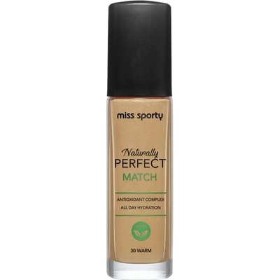 Miss Sporty Naturally Perfect Match Vegan make-up 30 Warm Golden Beige 30 ml