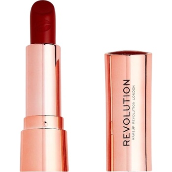 Revolution Beauty Satin Kiss Червило за устни Ruby Red, 3.5 g