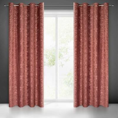 Takoy Záves OCTAVIA z mäkkého zamatu s vyrezávaným vzorom listov 140 x 250 cm-HF-386961 | 140 x 250 cm