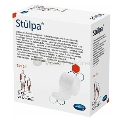Stülpa Pletený hadicový obväz, veľ. 2R 6,5 cm x 15 m 1 obväz