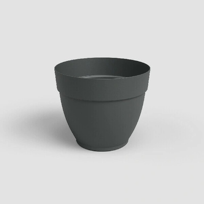 Artevasi Květináč CAPRI 30cm plast tm.šedá anthracite