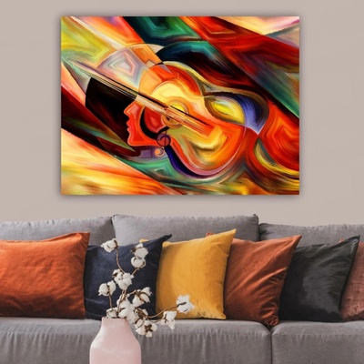 ASIR Obraz na plátně HUDEBNÍ MÚZA 100 x 70 cm