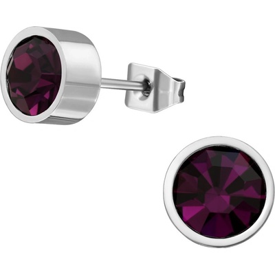 Mabell dámské náušnice z chirurgické oceli REDWINA CZ22129107-AMETHYSTC45