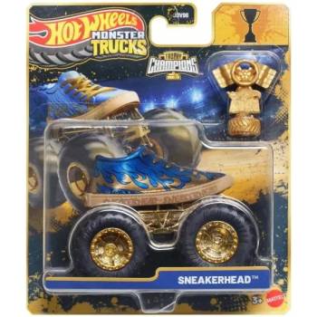 Mattel Hot Wheels: Monster Trucks - Шампион количка с трофей - Sneakerhead (JMV66)
