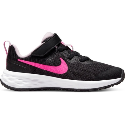 Nike Revolution 6 PSV black/pink foam/hyper pink – Zboží Mobilmania