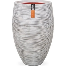 Capi Květináč kulatý Rib NL 38 x 58 cm ivory