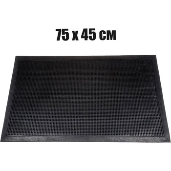 Image 1 of 75 х 45 см черна гумена изтривалка с пъпчици (011531)