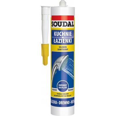 Silikon neutrální sanitární Soudal bezbarvý 280 ml