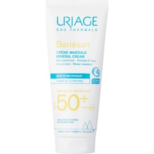 Uriage Bariésun minerální ochranný krém na obličej a tělo Chemical Filter-Free Fragrance-Free Oil-Free Water Resistant Hypoallergenic SPF50+ 100 ml