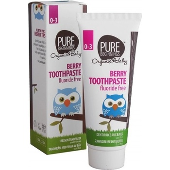 Pure Beginnings zubní pasta pro miminka bez fluoridů malinová příchuť 75 ml