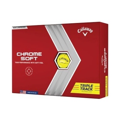 Callaway Chrome Soft 22 Triple Track žluté 12 ks