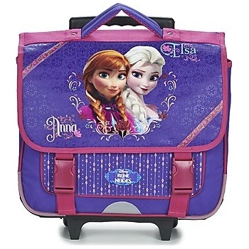 Disney Tašky aktovky na kolečkách Dětské REINE DES NEIGES CARTABLE TROLLEY 38 cm fialová