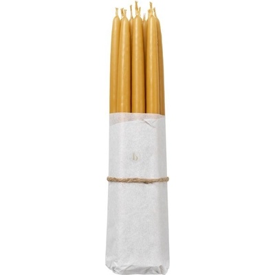 Sada 10 ks máčených svíček průměr 1,2 cm doba hoření 2,5 h Broste TAPERS - žlutá