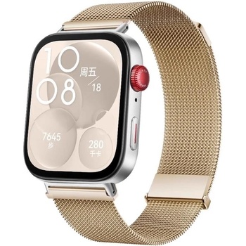 VSECHNONAMOBIL 110416 MILANESE Kovový řemínek pro Huawei Watch Fit 4 / Fit 4 Pro zlatý