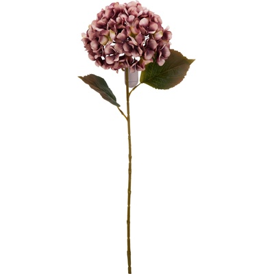 Umělá dekorační květina hortenzie 76 cm – růžovo-bordó, H&L