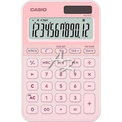 Casio kalkulátor MS 20 YC LP Růžová