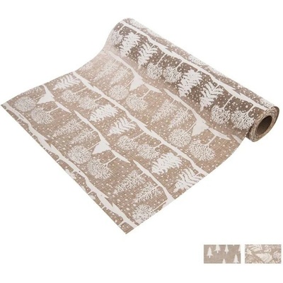 H&S stredový pás 28cm x 2,7m svetlohnedá juta rôzne motívy