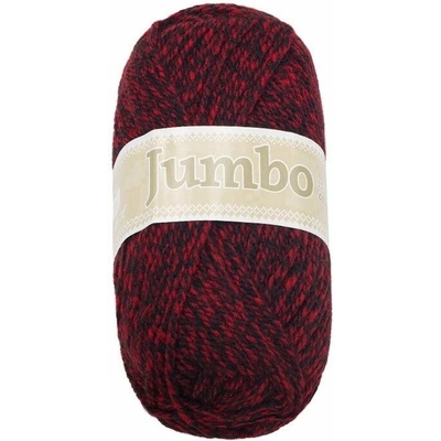 Priadza Bellatex sro Priadza Jumbo 100g - 934+901 červenočierny melír (8200)