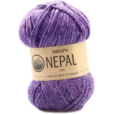 Drops Nepal Mix 4434 purpurově fialová