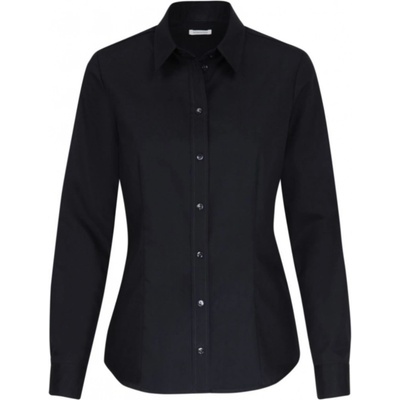 Seidensticker Popelínová halenka s dlouhým rukávem Blouse Regular LSL black