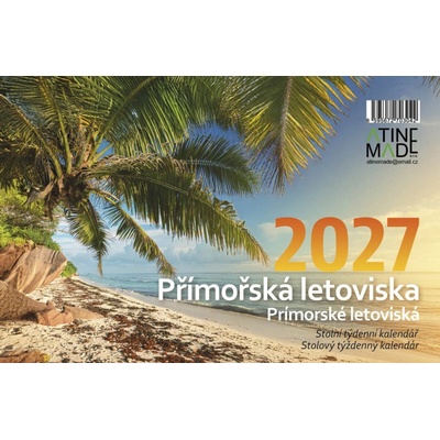 Přímořská letoviska, stolní, týdenní, 14 x 21,4 cm 2027