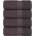 vidaXL Кърпи за гости FROGN 4 бр. Антрацит 30x50 см 360 г/м2 (136678)