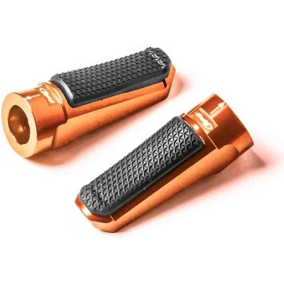 PUIG Stupačky bez adaptéru PUIG SPORT 7318T oranžová s gumou