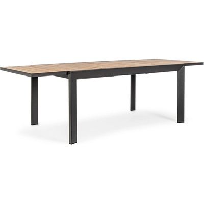 Bizzotto Разтегателна маса Belmar натурална, стол YK13, 160-240x100 см (0663192)