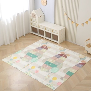 Pepita сгъваема двустранна постелка за игра 180x200cm - Малък летящ и летящо поле (KF-M1820H)