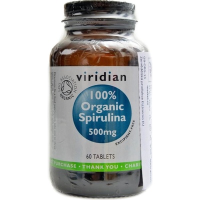 Viridian Spirulina 500mg 60 tablet Organic