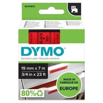 DYMO Етикетираща лента за машини, 19 mm x 7 m, DYMO "D1", червено-черна S0720870 (S0720870)