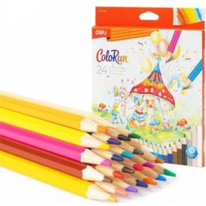 Deli Моливи цветни ColoRun Deli 24 цвята