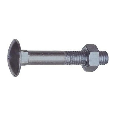 Vratový šroub s maticí DIN603 M12x40, ocel pozink (100 ks)