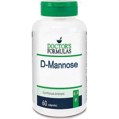 Doctor's Formulas Хранителна добавка за здрави пикочни пътища Д-маноза, Doctor s Formulas D-Mannose 1000Mg 60 Caps