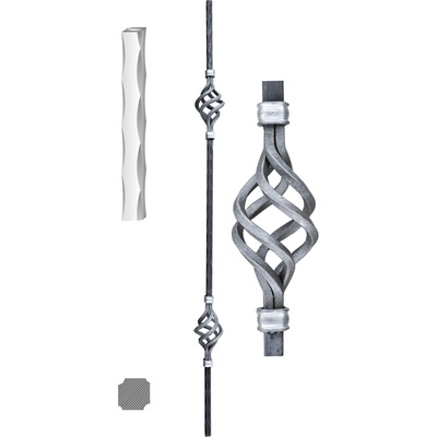 Tyč 12 x 12 mm, 60 x 1000 mm