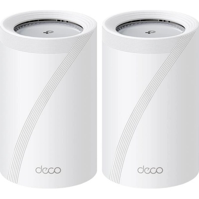 Мрежеста система TP-Link Deco BE65 Pro (2-pack), 11000Mbps, 2.4GHz (688 Mbps)/ 5GHz (4324Mbps)/ 6GHz (5764Mbps), Wireless BE, 2x 100/1000/2500/5000Mbps WAN/LAN, 1x 100/1000/2500Mbps WAN/LAN, 1x USB-A, 4 вътрешни антени (Deco BE65 Pro(2-pack))