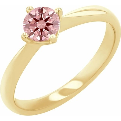 Eppi Zásnubný prsteň s certifikovaným fancy pink lab grown diamantom Maya RE45187