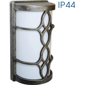 Image 1 of VIVALUX ФАСАДНО ОСВЕТИТЕЛНО ТЯЛО DAKAR E27 40W IP44 146x267x97мм АНТИЧНО ЗЛАТО (VIV004502)