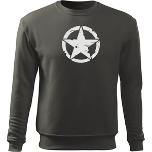 DRAGOWA мъжки суитшърт Звезда, сив 300г/м2 (5418)