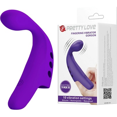 Pretty Love Gorgon Purple Rechargeable Finger Vibrator
