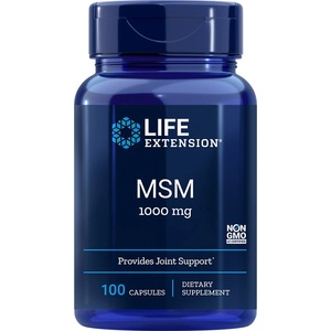 Life Extension MSM / МСМ (МетилСулфонилМетан) 1000 mg х 100 капсули (00451 LE)