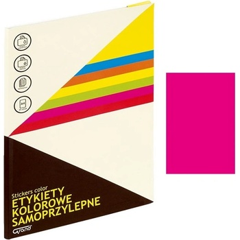 Етикети Grand розов неон 210x297 mm А4 25 л (1110254-62-150-1063)