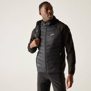 Regatta Яке Regatta Mens Andreson Water Resistant Hooded Long Sleeve Insulated Puffer Jacket - Black