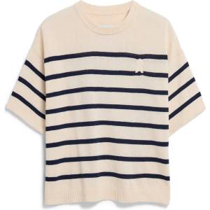 ARMEDANGELS Дамски пуловер ARMEDANGELS Women's Stripe Linen Blend Sweater Jumper - Undyed / Tinted Navy (117-3694-0312)