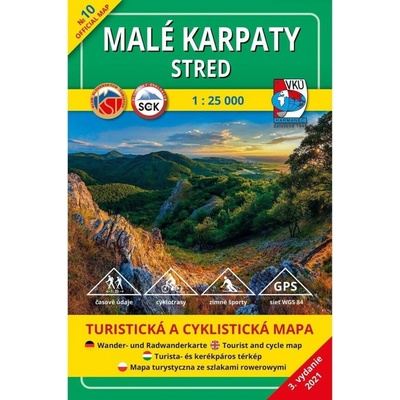 mapa 10 - Malé Karpaty - Stred 1:25 000